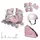 Комплект роликов с защитой Scale Sports LF 5 колеса PU светящиеся (размер 34-38). Pink and White (1199079163)