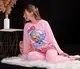 Пижама женская розовая кофта и штаны код П543 XL