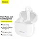 Наушники Bluetooth BASEUS True Wireless Earphones Bowie E3 IP64 |BT5.0, 35/300mAh, 5H, Location, OTA| (NGTW080001)