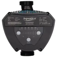 Насос циркуляційний енергозберігаючий 6-90Вт Hmax 6м Qmax 92л/хв Ø1½" 180мм + гайки Ø1" AQUATICA GPA25-6/180 IV (774071)