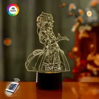 3D ночник GENSHIN IMPACT "Альбедо" (УВЕЛИЧЕННОЕ ИЗОБРАЖЕНИЕ)+пультДУ+сетевой адаптер+батарейки 3DTOYSLAMP