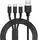 Кабель USB ХоКо 3 в 1 Lightning Micro USB Type-C SC-330-BK 1.2 м черный
