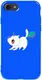 Чехол-накладка TOTO Pure TPU 2mm Print Case Apple iPhone 7/8/SE 2020 #6 Cat Puk Blue