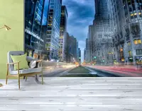 Фотообои текстурированные, виниловые Город, 250х380 см, fo01inV_gd10680