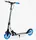Двухколесный самокат Skyper "Range" колеса PU, амортизатор, ручной тормоз. Blue and metallic (114623)