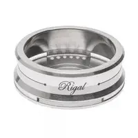 Калауд для кальяна угля Rigal из алюминия "LINE" серебристый