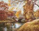 Алмазная мозаика AMO7343 Осенний пейзаж ©Сергей Лобач, 40х50см Идейка на подрамнике