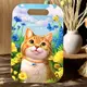 Деревянная доска "Рыжий котик" Ubumblebees (ПСФ154) PSF154 прямоугольная