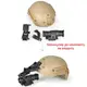 Комплект NVG крепления на шлем Rhino mount + полимерный адаптер J-arm для монокуляра ночного виденья PVS-14