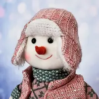 Фігура новорічна Stenson Snowman M17290-A 19471 50 см