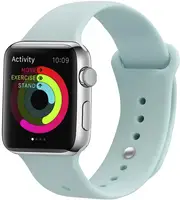 Ремінець UWatch Silicone Strap для Apple Watch 42/44 mm Turquoise