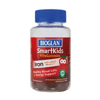 Витамины и минералы Bioglan Smartkids Iron + Vitamin C, 30 желеек Клубника