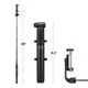 Монопод-штатив Spigen с пультом, Velo S540W Selfie Stick Tripod Black (000SS24111)