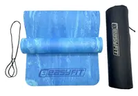 Килимок для йоги та фітнеса EasyFit PER Premium Mat 8 мм синій + Чохол