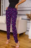 Брюки женские, цвет сине-розовый, 172R13200