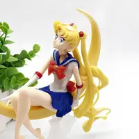 Фигурка Sailor Moon RESTEQ, аниме фигурка Усаги Цукино, статуэтка Sailor Moon на Луне, PVC фигурка Sailor Moon