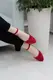 Туфли женские Fashion Unicat 2681 41 размер 26 см Красный