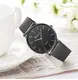 Модные женские кварцевые наручные часы с металлическим ремешком код 430