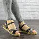 Женские стильные сандалии Fashion Elen 1051 39 размер 24,5 см Черный