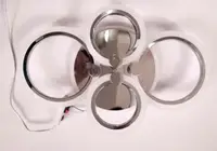 Люстра акрил 1126/2+2 CR+LED+RGB 76W Vatan