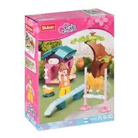 Детский конструктор "Игровая площадка" SLUBAN M38-B0970 с фигуркой