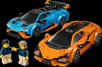 Конструктор LEGO Speed ​​Champions Lamborghini Revuelto та Huracan STO 607 деталей (77238)
