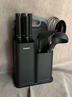 Набір кухонних речей Magio MG-1097-blaСk 12 предметів чорний