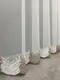 Готовая тюль (3х2,7м.) "Грек-сетка" с вышивкой. Цвет молочный с какао. Код 1466т 42-0330