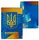 Обложка на паспорт Герб Украины на синем фоне (ткань)