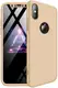 Чехол-накладка GKK 3 in 1 Hard PC Case Apple iPhone X Gold