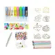 Витражные краски и аксессуары для DIY-изделий, бусины и резинки, набор творчества, Set 3