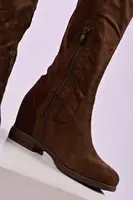 Чоботи жіночі коричневі демісезонні Д760
