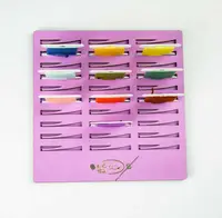 Підставка для бобін (шпуль) ТМ Embroidery Craft з магнітом для голок 30 прорізів. Прорізи з фіксатором 14*14 лаванда PB-008l