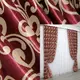 Комплект готовых штор коллекция блэкаут-софт Цвет бордовый с бежевым Код 693ш 2.5 2шт 2,5х2,7м.