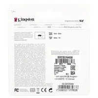 Карта пам'яті 64GB Kingston microSDHC Canvas Select Plus R100MB/s class 10 SDCS2/64GB
