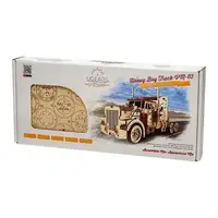 Дерев'яний механічний 3D конструктор Ukrainian Gears Тягач VM-03 (70056)