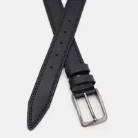 Чоловічий шкіряний ремінь Borsa Leather 115v1fx93-black