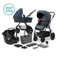 Универсальная коляска 3 в 1 Kinderkraft Xmoov Denim KKWXMOVDEN3000