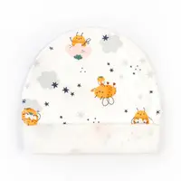 Шапочка для младенцев с подворотом с пчелками Bees