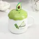 Чашка с крышкой и ложкой Авокадо