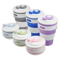 Складна силіконова чашка Collapsible. Сіра