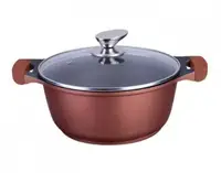 Кастрюля со стеклянной крышкой Bohmann BH-15028-brown 6.3 л 28 см