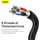 Кабель BASEUS Type-C to Type-C Cafule Series Metal Data Cable |2m, 5A, 100W, PD| (CATJK-D02)