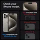 Защитное стекло Spigen для iPhone 15 Pro Max - EZ FIT GLAS.tR Privacy (2 шт), Антишпион (AGL06874)