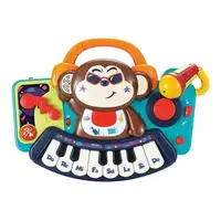 Музыкальная игрушка Hola Toys Пианино-обезьянка с микрофоном 3137