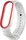Ремешок UWatch Double Color Replacement Silicone Band For Xiaomi Mi Band 5/6/7 White/Red Line