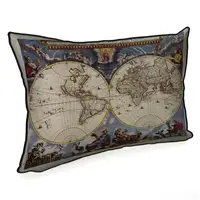 Подушка интерьерная с мешковины Стара карта 45x32 см (43PHB_ERA012)