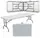 Стол раскладной туристический Hanert Family Table 180см White