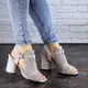 Женские босоножки Fashion Punkin 1857 38 размер 24,5 см Серый