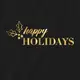 Фартук "Happy holidays", Черный, английский